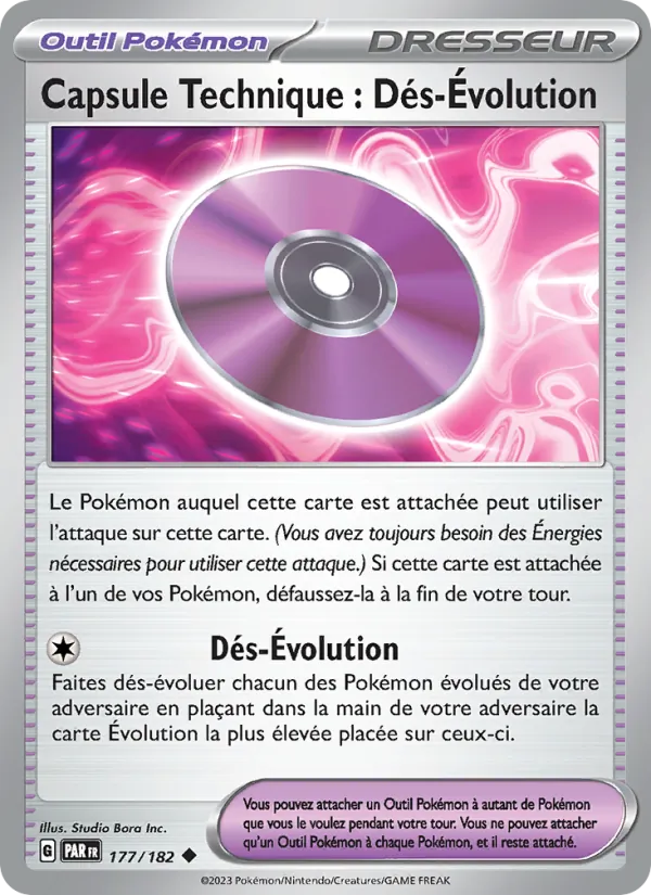 Capsule Technique : Dés-Évolution